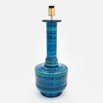Aldo Londi, a mid-20th-century  'Rimini blu' floor lamp /table lamp for Bitossi, Italy.