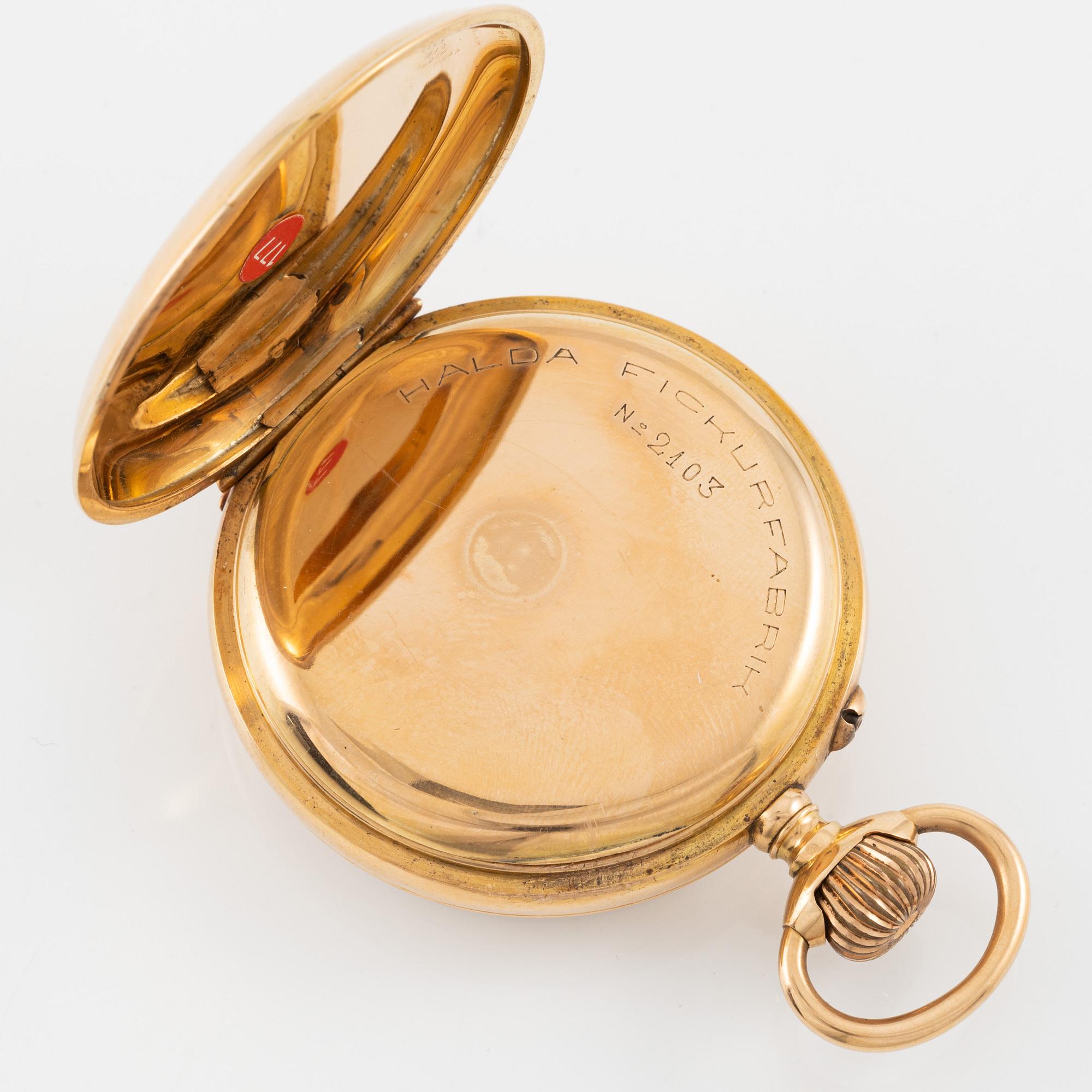 Halda, pocket watch, 50 mm.