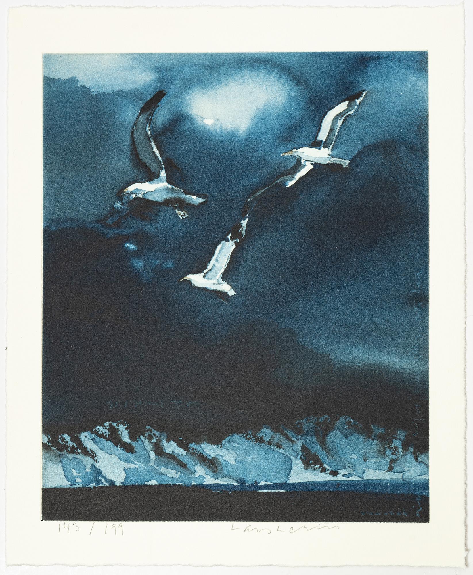 Lars Lerin, "Between the Houses".