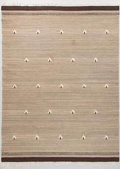 A 1930's Finnish flat weave carpet. Circa 245 x 180 cm.