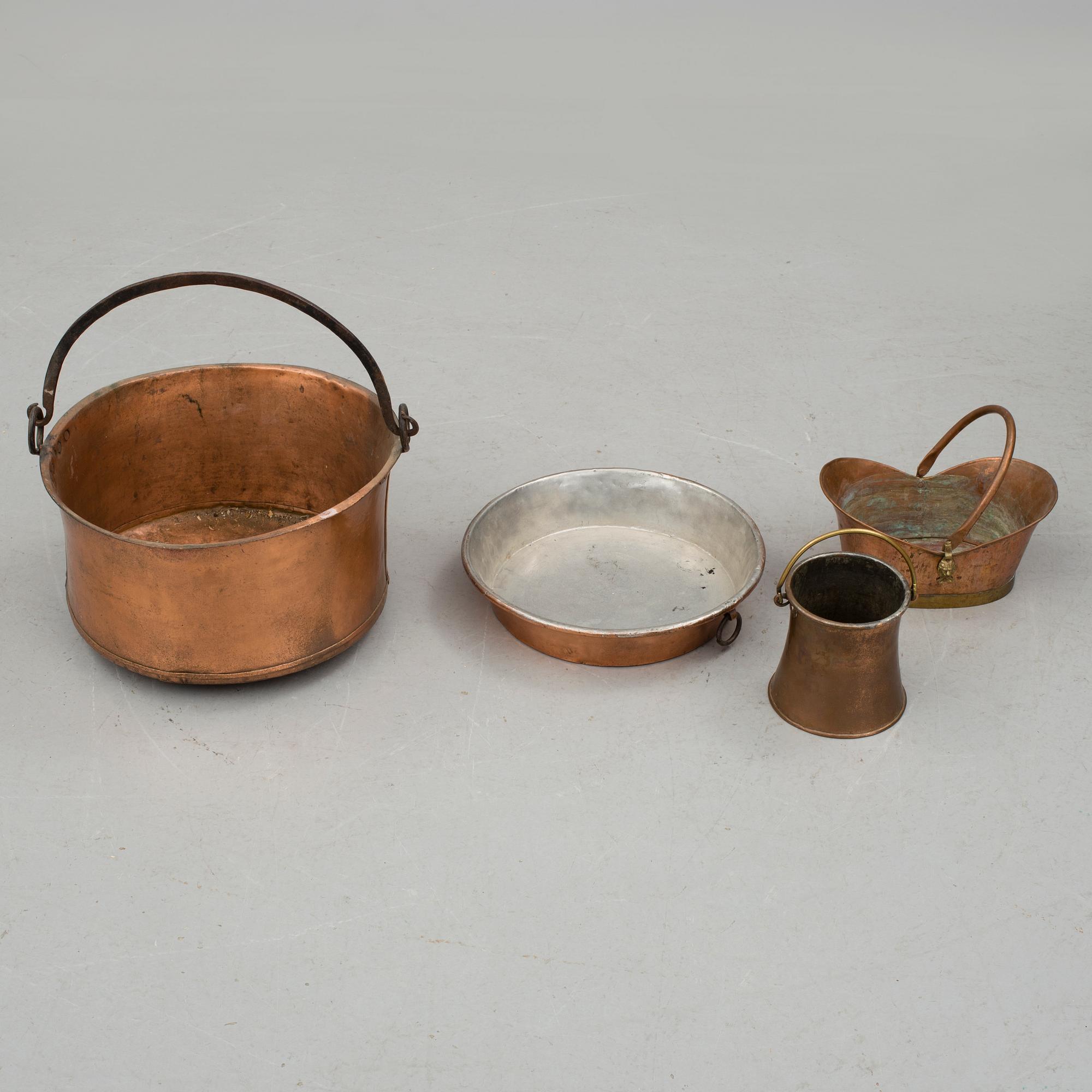 PARTI KOPPAR, 4 delar, 1800-/1900-tal.