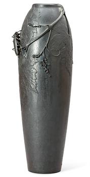 515. A Hugo Elmqvist patinated bronze vase, Florence, circa 1900.