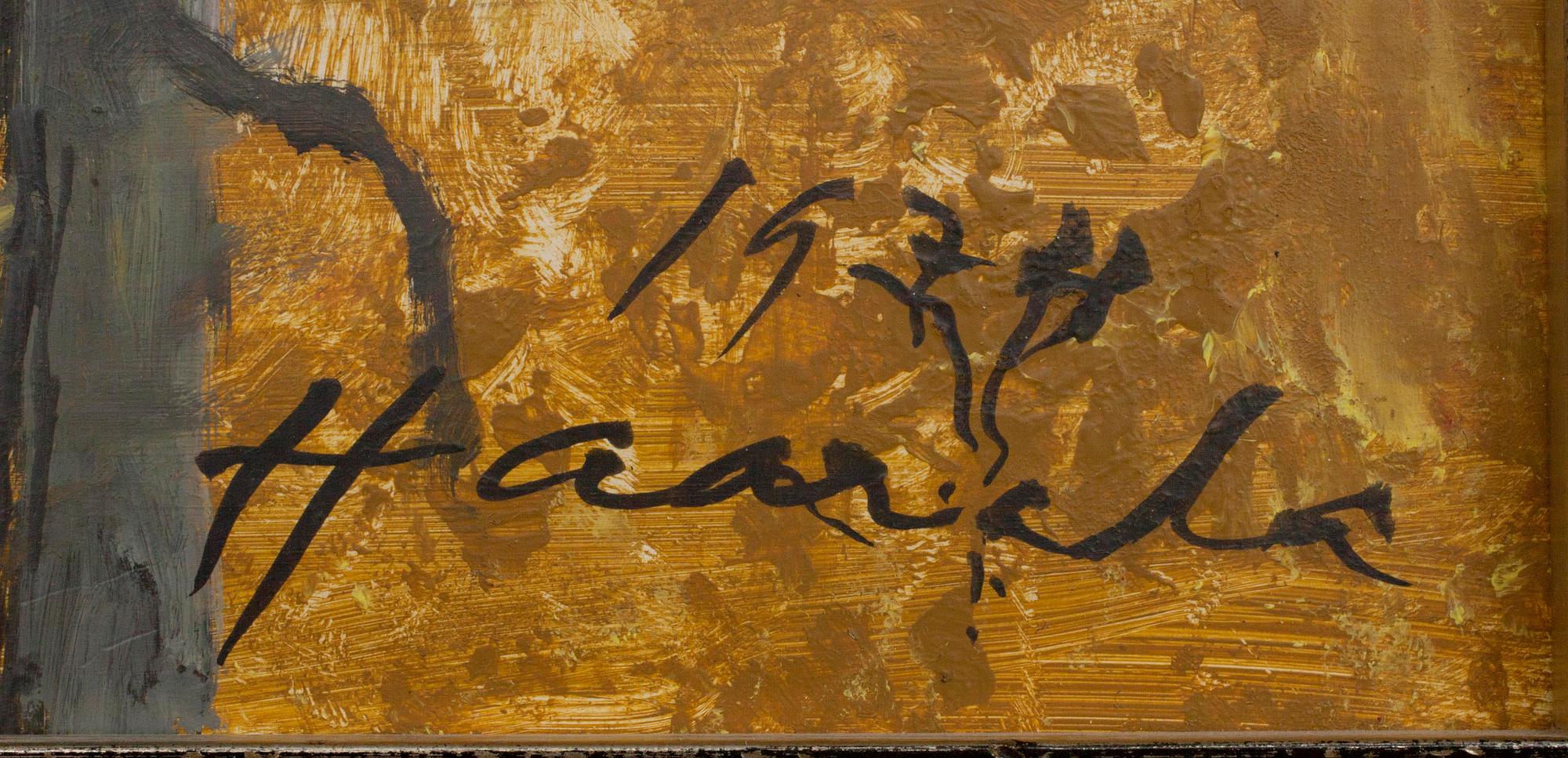 OLAVI HAARALA, olja på skiva, signerad och daterad 1974.