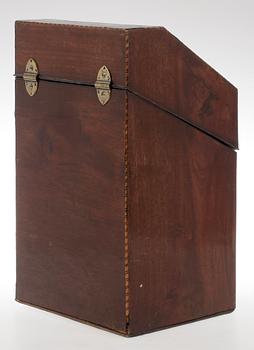 BESTICKSCHATULL, empire, 1800-tal.