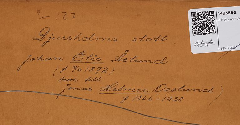 Elis Åslund, Borgholms slottsruin.