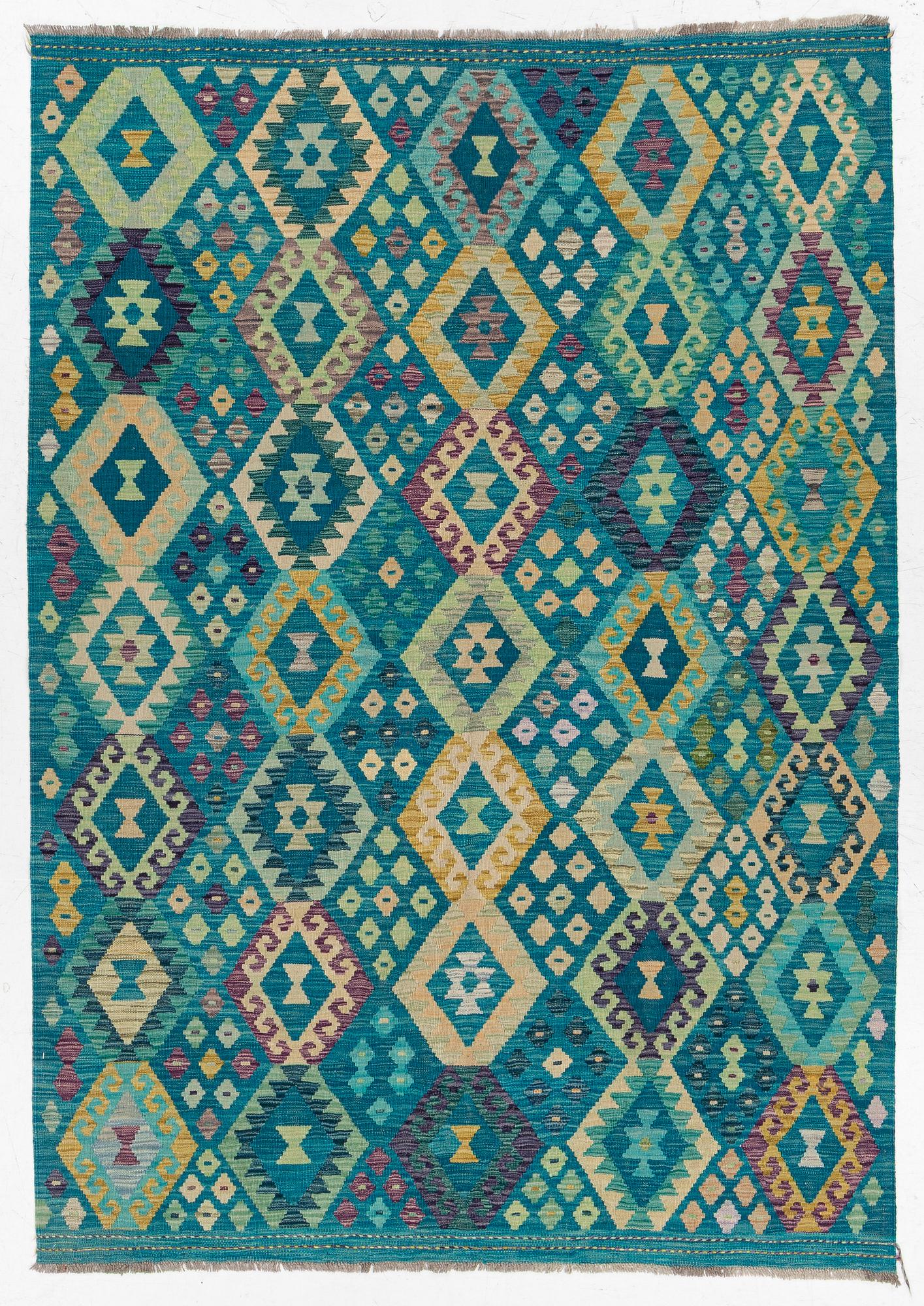 Rug, kilim, Afghanistan, approx. 247 x 173 cm.