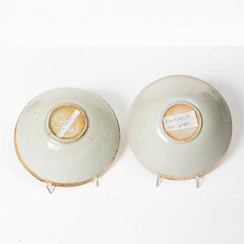 Two ceramic bowls, China, Song dynasty (960-1279).