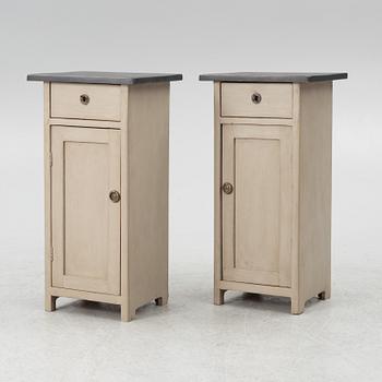 A pair of bedside tables, early 20th Century.