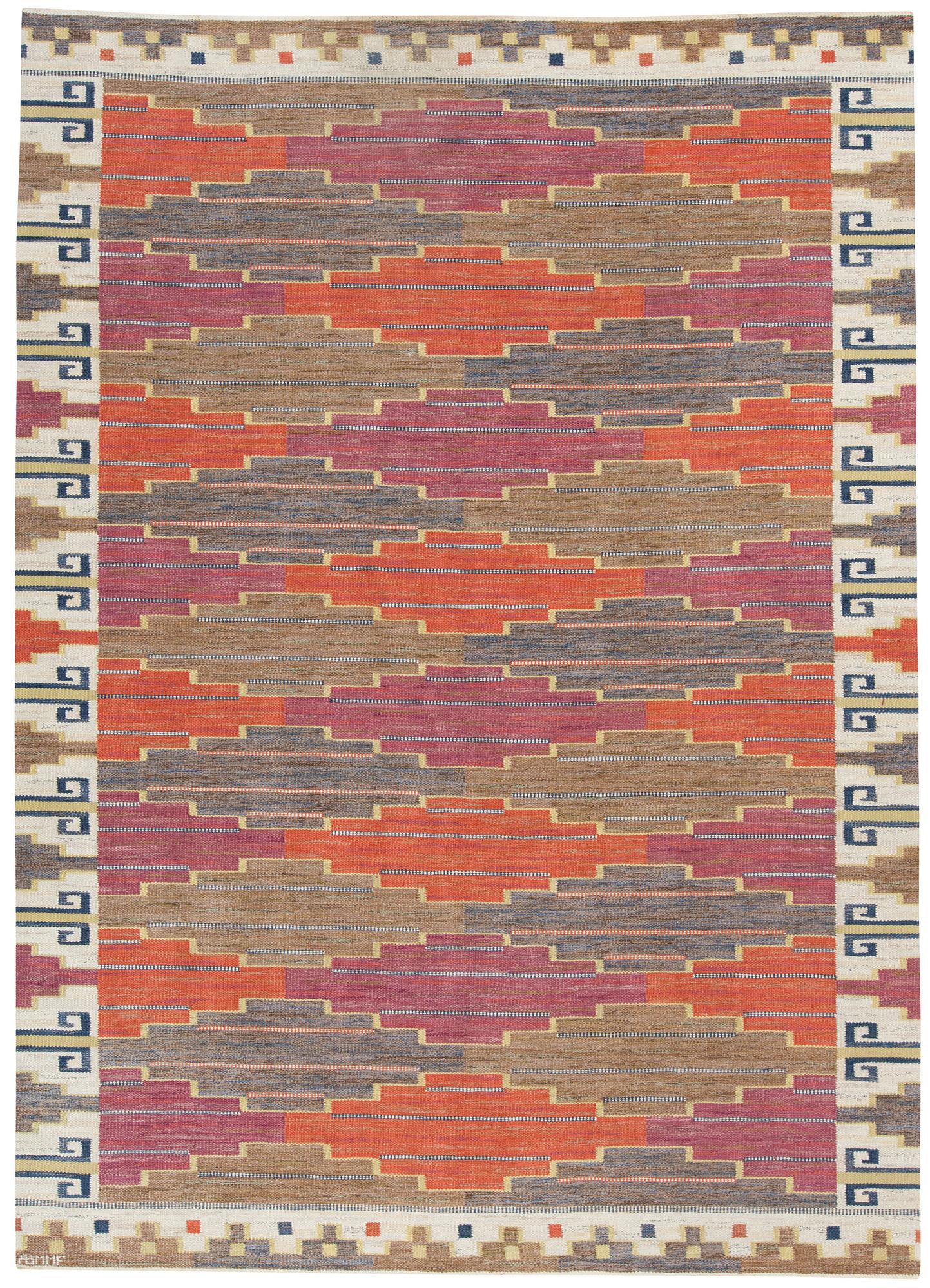 Märta Måås-Fjetterström, CARPET. "Bruna heden". Flat weave. 351 x 250,5 cm. Signed AB MMF.