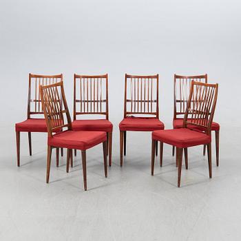 Svante Skogh, chairs, 6 pcs, "Cortina", Säffle furniture factory, 1960s.