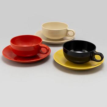 GEORGE NELSON, a coffee set, Prolon, USA 1950's.