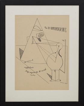 MAX ERNST, lithograph printed signature.