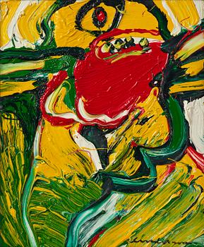 525. Bengt Lindström, "Figur mot gult".