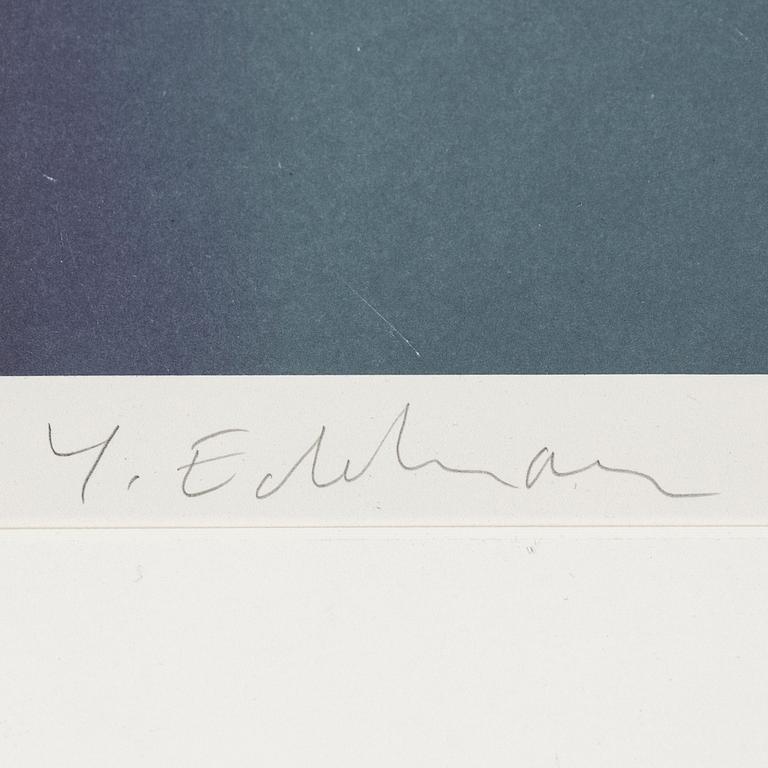 YRJÖ EDELMANN, lithograph in colours, signed 80/375.