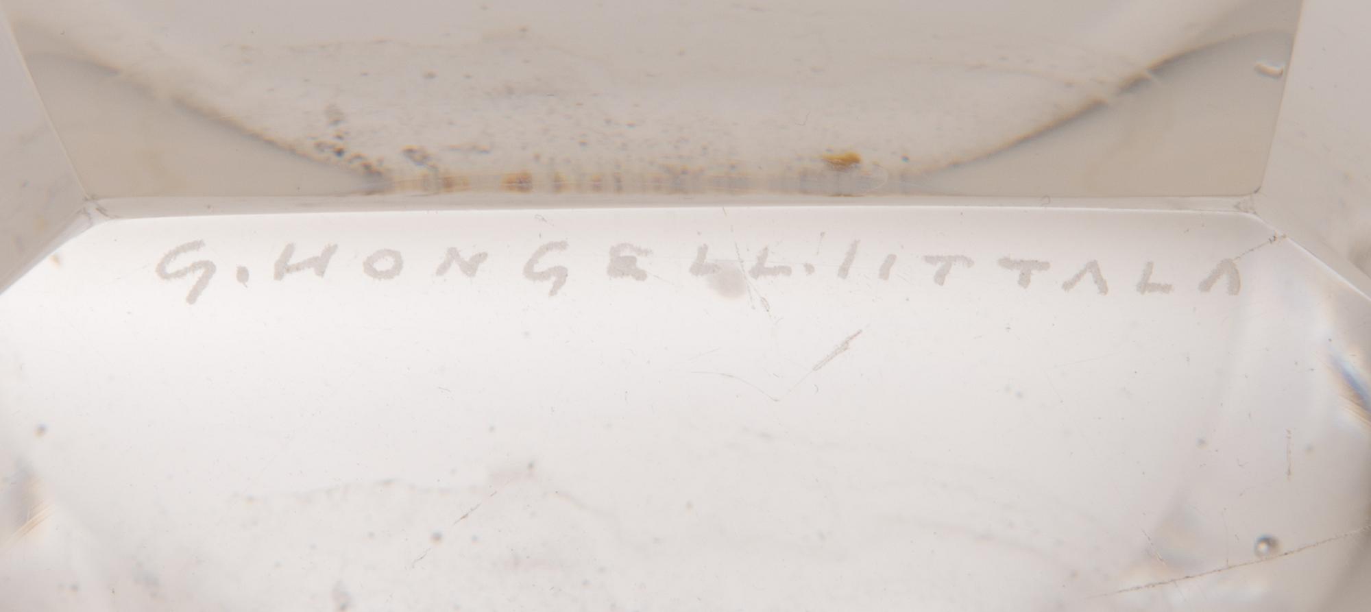 GÖRAN HONGELL, VAS, signerad G. Hongell Iittala.