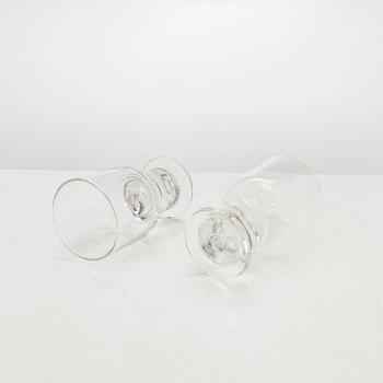 Heikki Orvola, An 49-pcs set of "Helmi" glassware, Iittala, Finland. Designed in 1968.