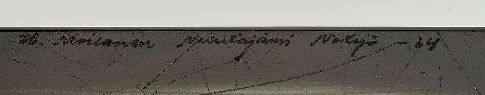 HARRY MOILANEN, MALJAKKO, lasia, signeerattu H. Moilanen Nuutajärvi Notsjö -64.