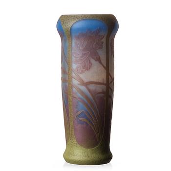 1. Axel Enoch Boman, An Axel Enoch Boman Art Nouveau cameo glass vase, Reijmyre, Sweden 1909.