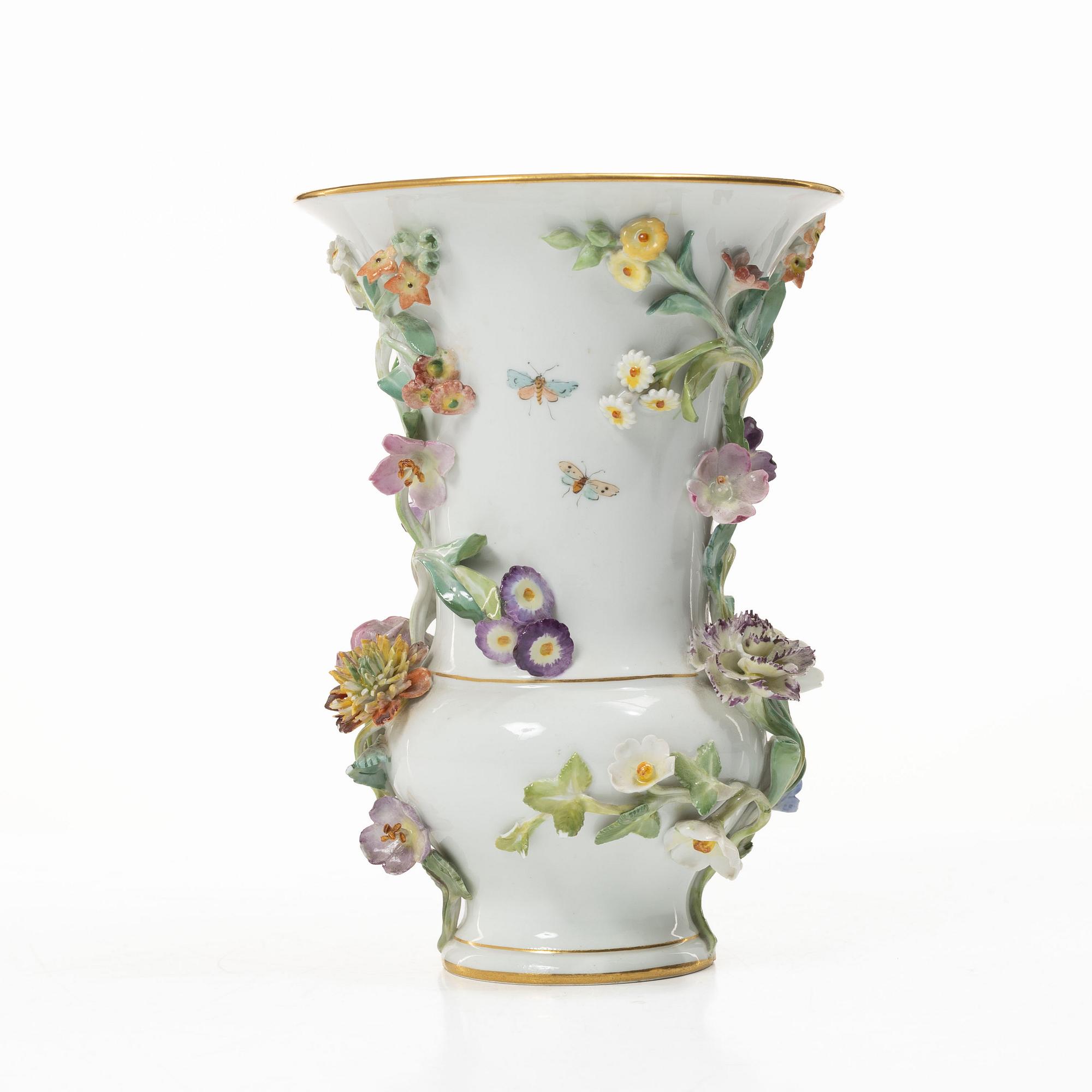 Meissen, Potpurriurna med lock, porslin, omkring 1900.