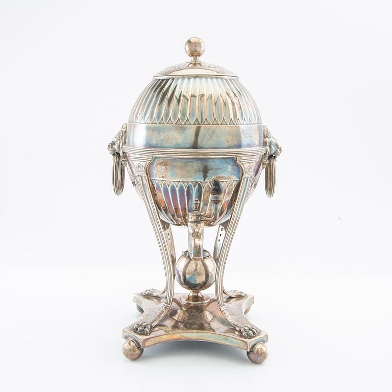 Anton Michelsen, warm beverage dispenser, silver Denmark 1904.