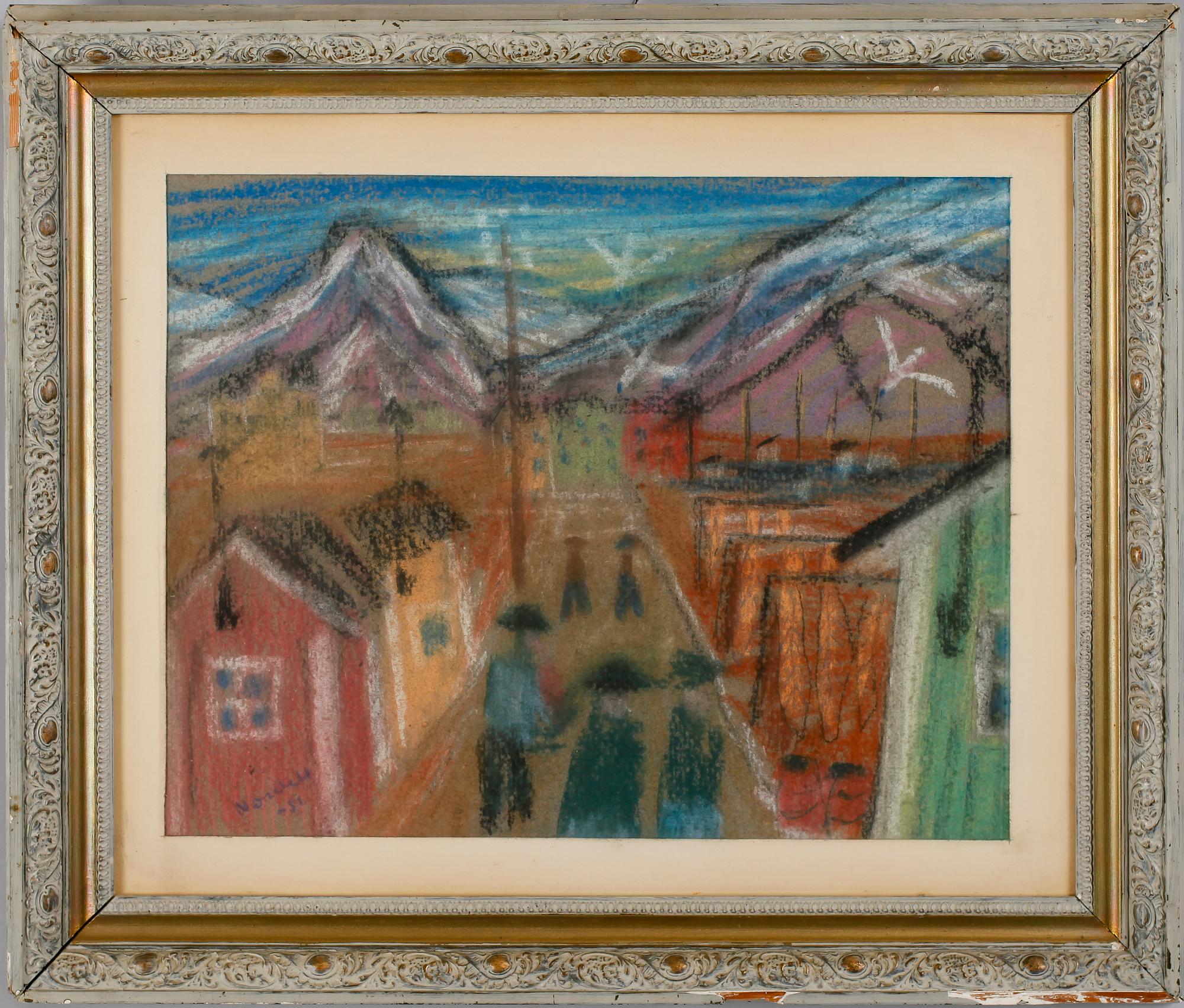 ESKIL NORDELL, blandteknik, sign och dat -51.