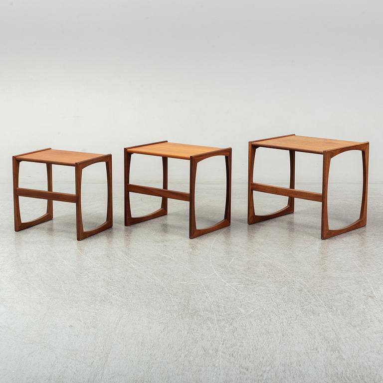 A set of three nesting tables, G-Plan, late 20th Cenutry.