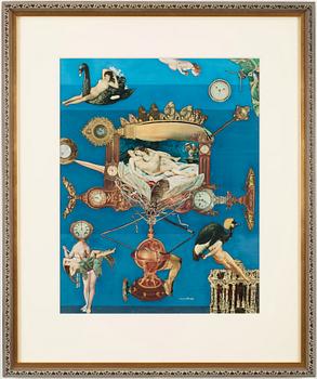 MAX WALTER SVANBERG, collage, signed and dated -64.