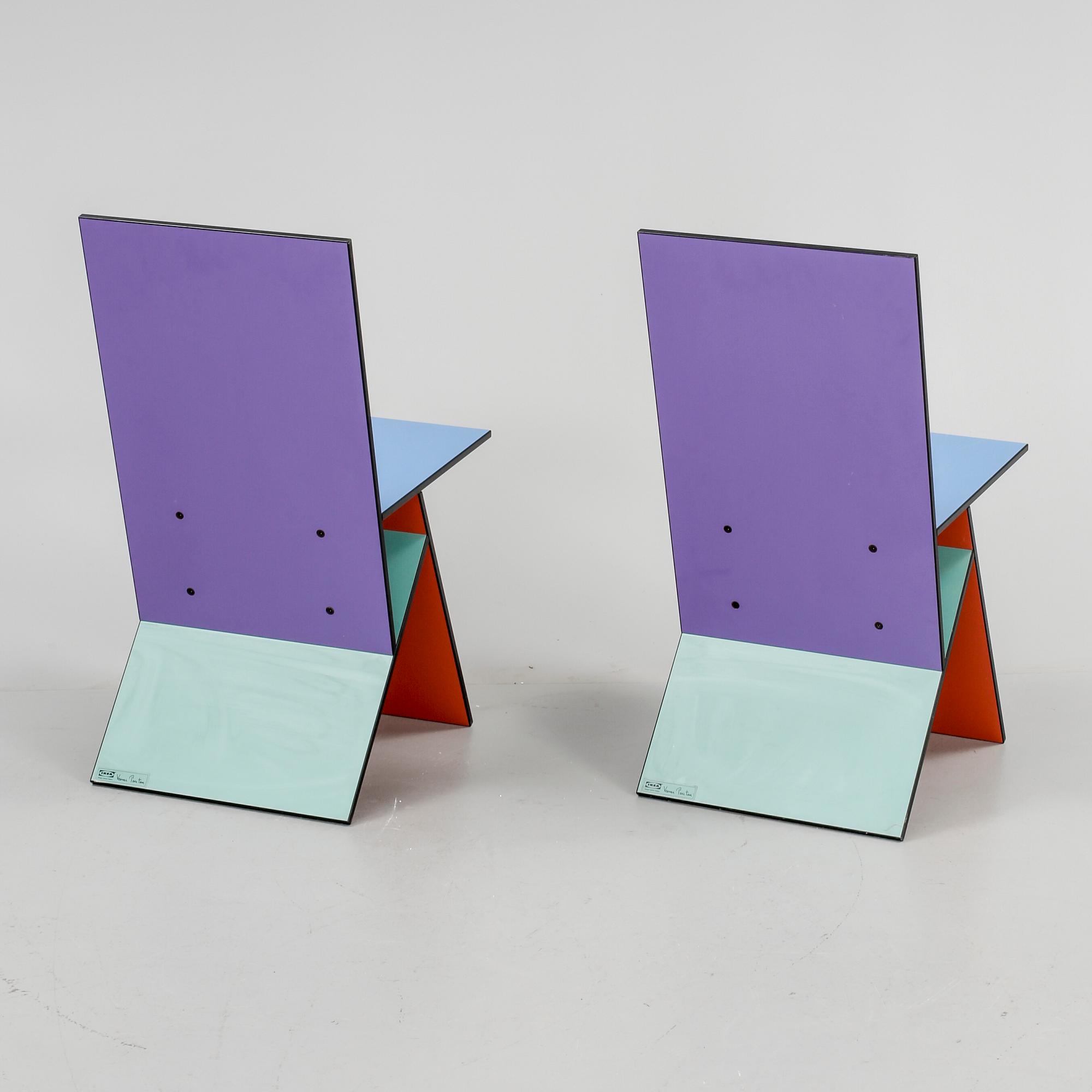 STOLAR, ett par, "Vilbert", Verner Panton, Ikea, 1993/94.