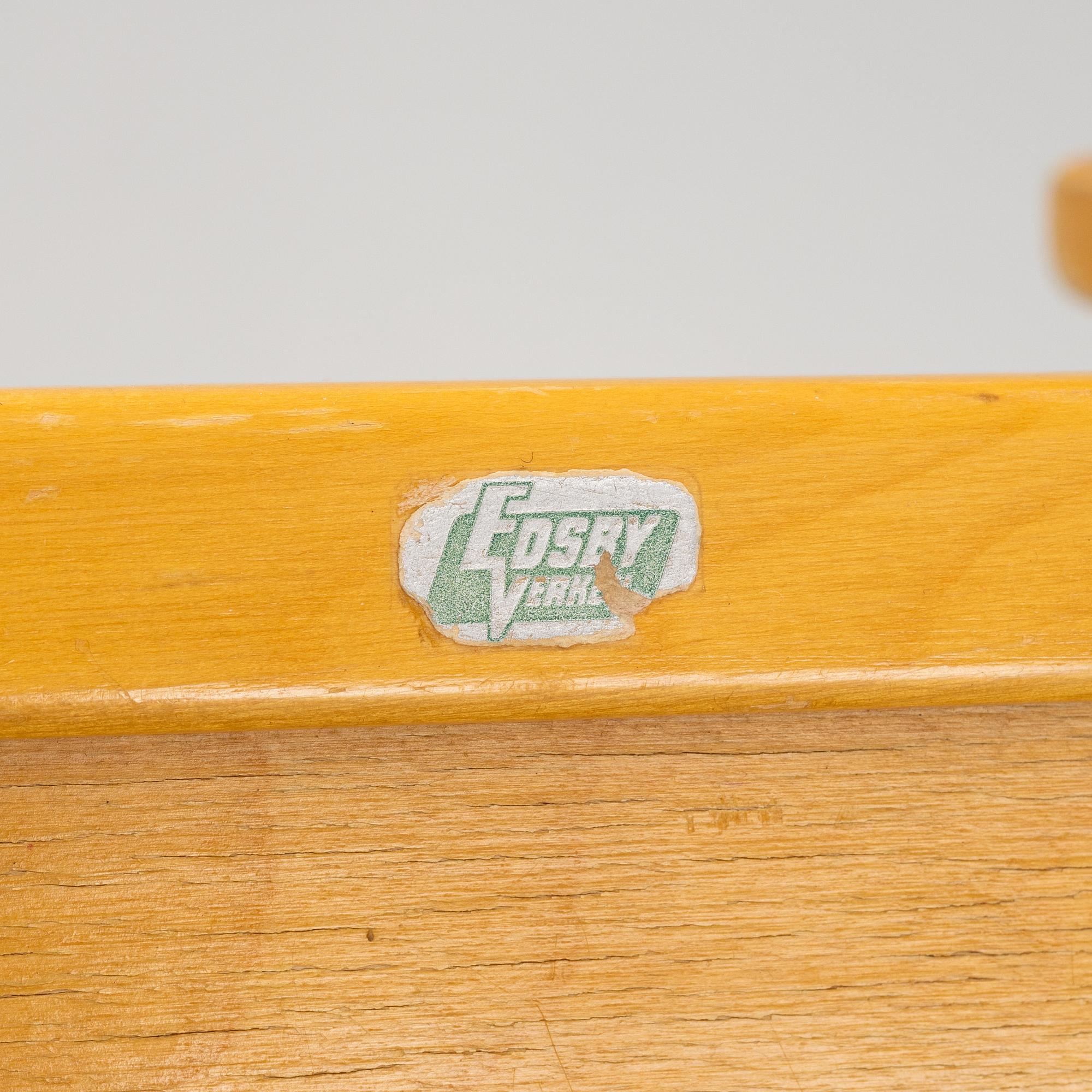 A set of six chairs, Edsbyverken, mid 20th Century.