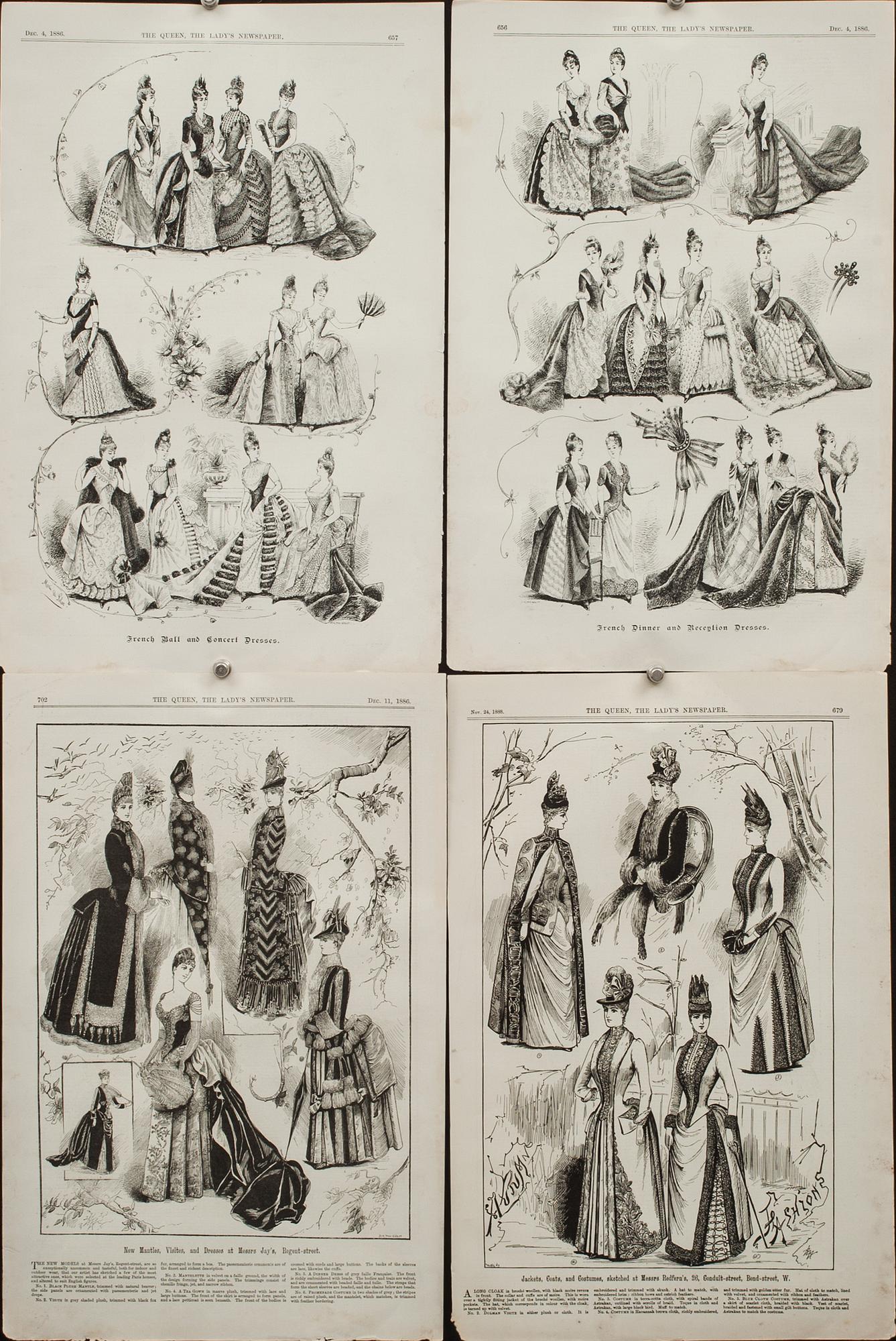 TIDNINGSTRYCK, 12 st, 1880-tal.