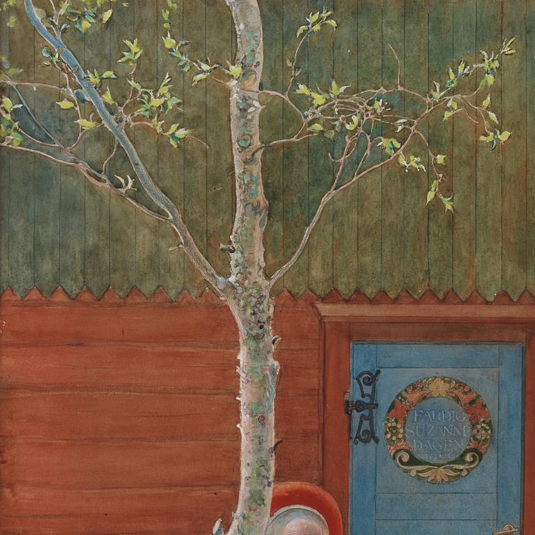 Carl Larsson, "Gumman i Maj månad".