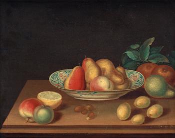 Lars Henning Boman, Still life with fruit and nuts.