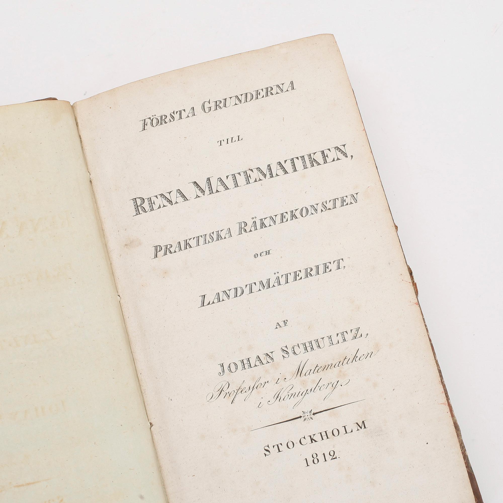 PARTI BÖCKER, 4 st, "Fredmans epistlar", dikter av Vetalis, matsvampar och matematik, 1800-tal.