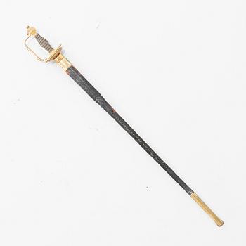 Värja för officer vid infanteriet, Sverige, gustaviansk.