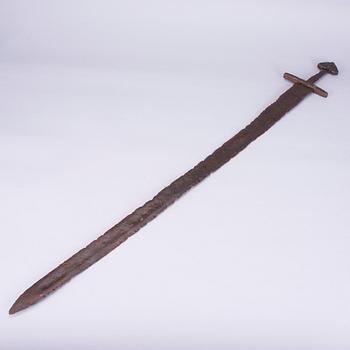 SVÄRD, medeltida typ, 1800-tal eller senare.