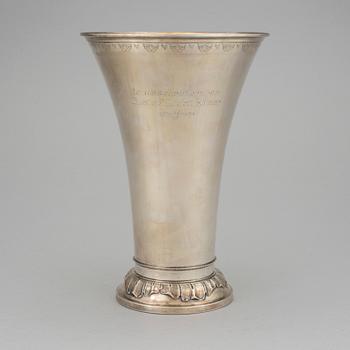 A silver cup by GAB Stockholm 1931. Weight c. 530 gram.