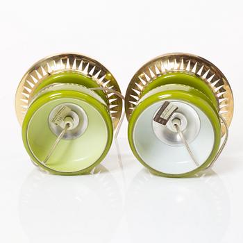 Hans-Agne Jakobsson, bordslampor, ett par, modell B124, Hans-Agne Jakobsson AB, Markaryd, 1900-talets andra hälft.