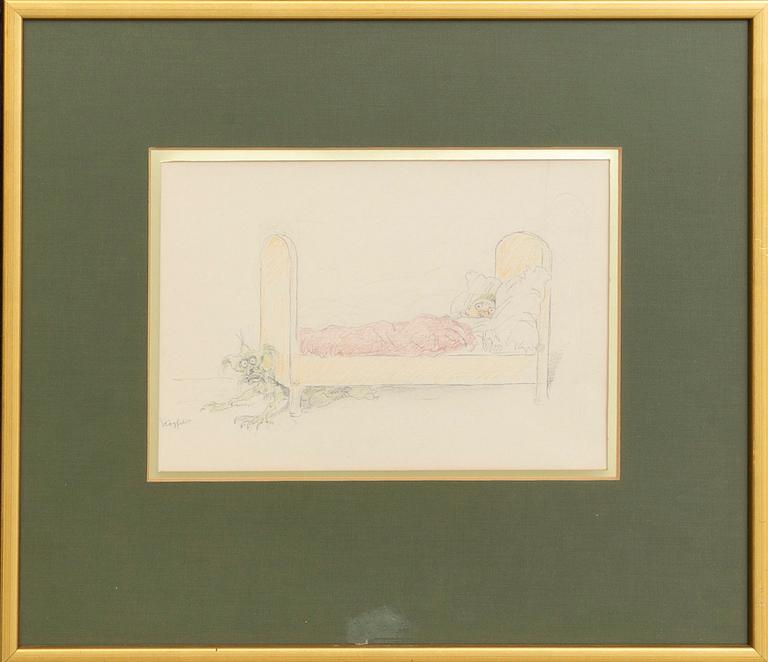 ROBERT HÖGFELDT, 3 mixed media signed.