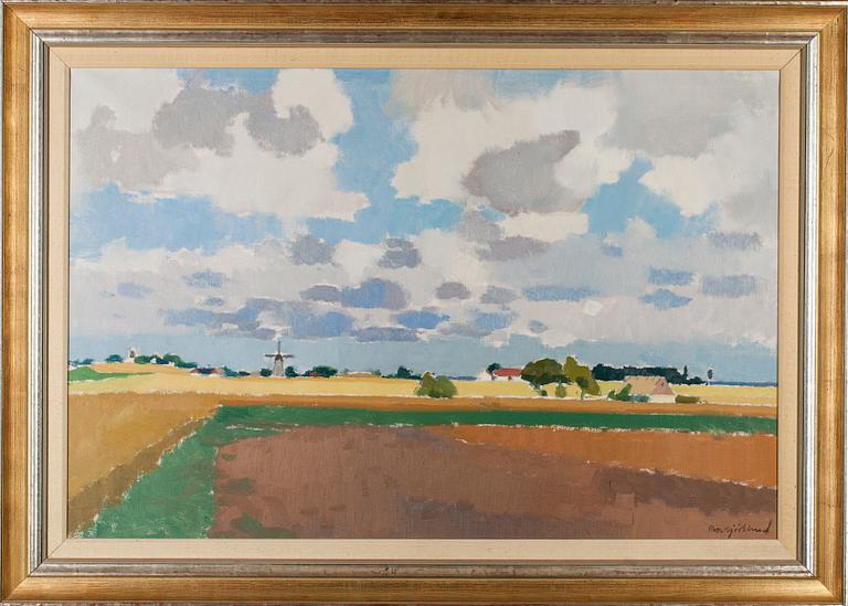 RICHARD BJÖRKLUND, olja på duk, signerad.