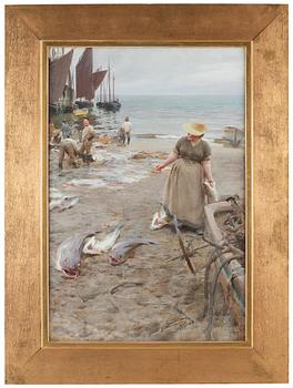 Anders Zorn, ”Fiskmarknad i St Ives”.