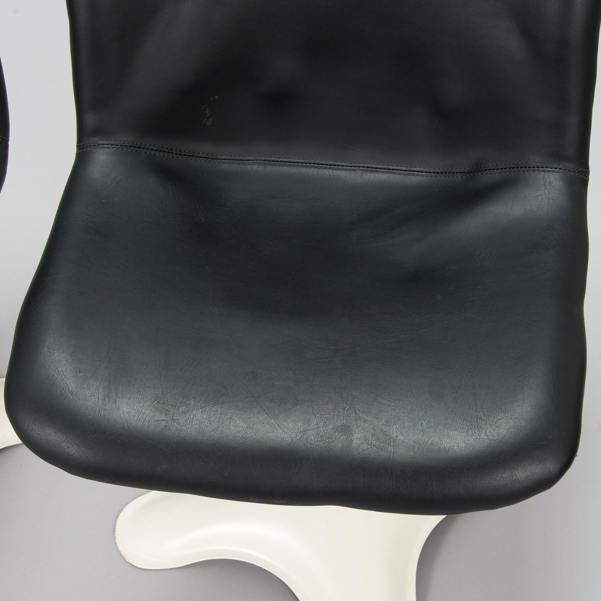 Yrjö Kukkapuro, six '415' chairs for Haimi 1975-1976.