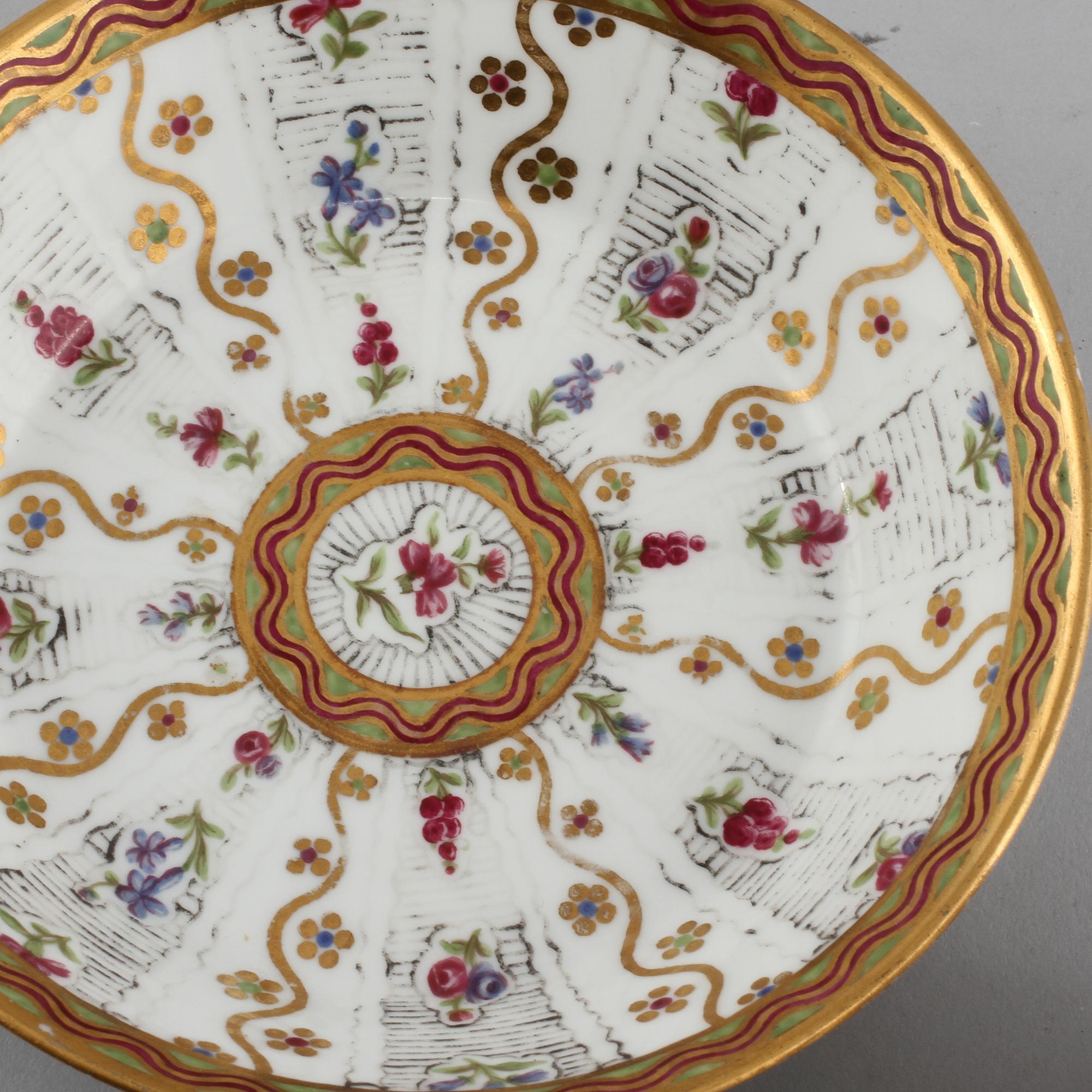 KOPP med FAT, porslin, 1800-tal.