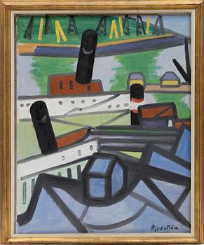 Tor Bjurström, Steamships in port.