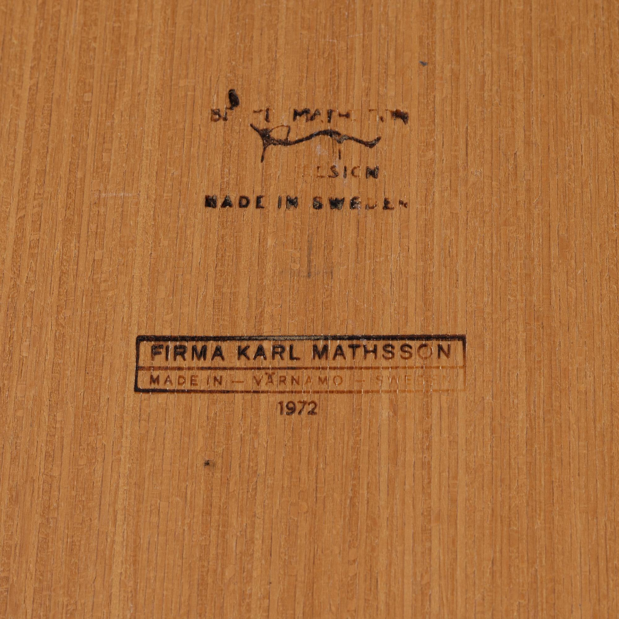 Bruno Mathsson, a coffee table, Firma Karl MAthsson, Värnamo, Sweden, 1972.