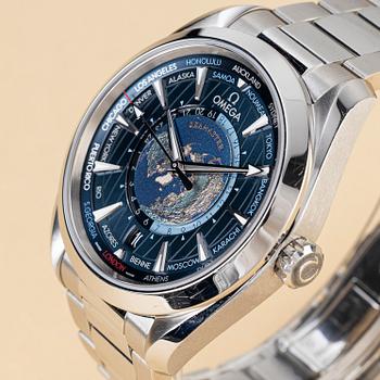 Omega, Seamaster Aqua Terra 150M Co-Axial Master Chronometer GMT Worldtimer, ca 2022.