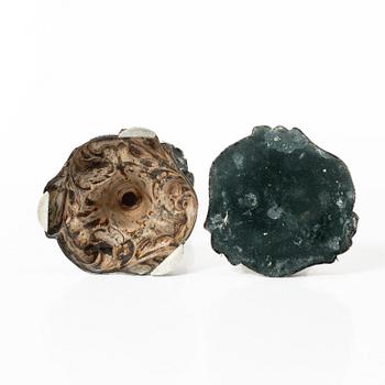 A pair of Swedish silver candlesticks, mark of Otto Lindeberg, Stockholm 1873.