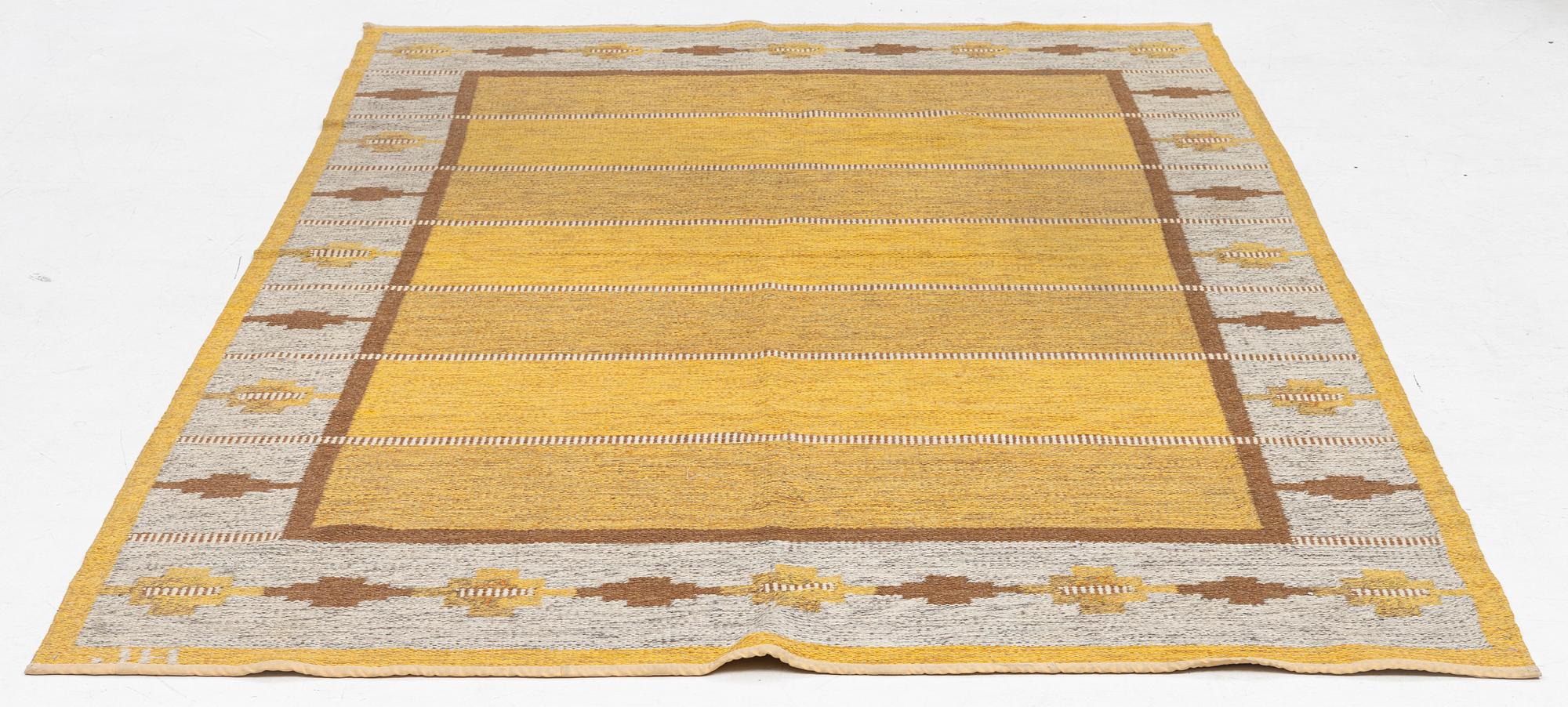 Matta, röllakan, signerad JH, ca 240 x 155 cm.