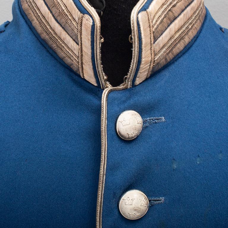 A Swedish cavalry officer's uniform.