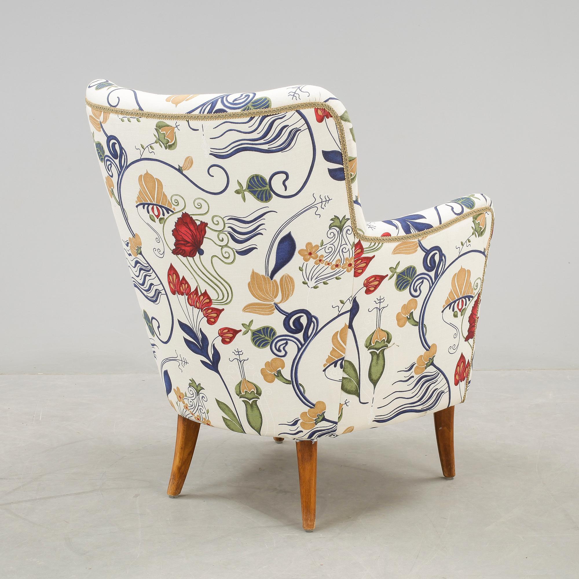 FÅTÖLJ, möjligen Carl Malmsten, 1900-talets mitt.