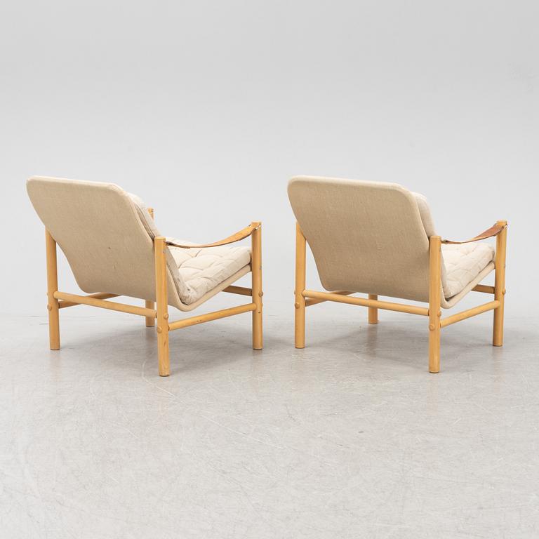 Bror Boje, fåtöljer, ett par, "Junker", Dux.